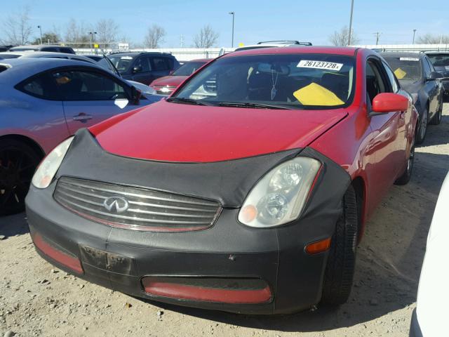 JNKCV54E53M204368 - 2003 INFINITI G35 RED photo 2