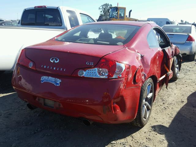 JNKCV54E53M204368 - 2003 INFINITI G35 RED photo 4