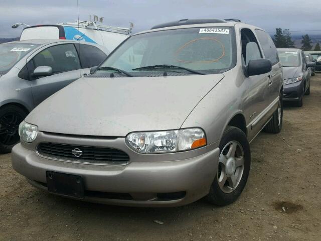 4N2XN11T8YD816745 - 2000 NISSAN QUEST SE TAN photo 2