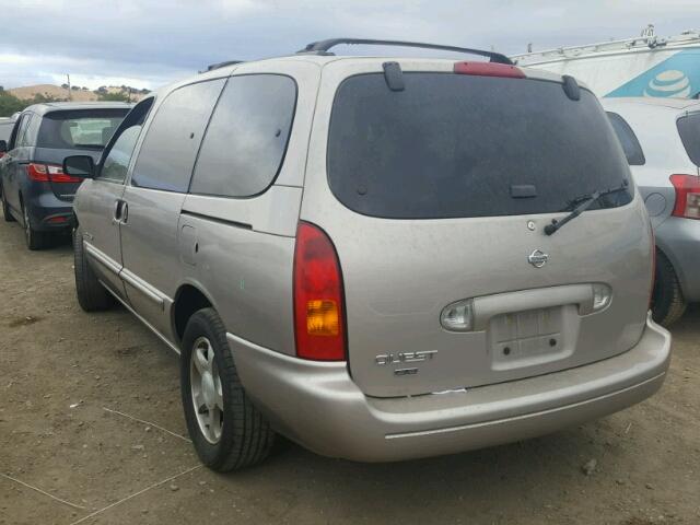 4N2XN11T8YD816745 - 2000 NISSAN QUEST SE TAN photo 3