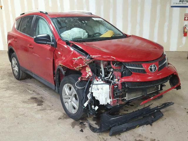 2T3BFREV5FW265131 - 2015 TOYOTA RAV4 LE RED photo 1