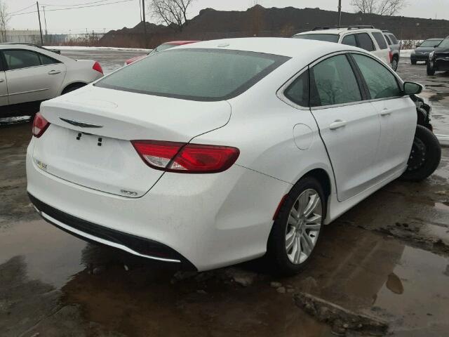 1C3CCCAB3GN158548 - 2016 CHRYSLER 200 LIMITE WHITE photo 4