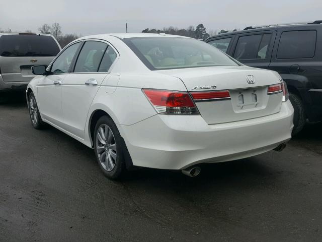 1HGCP3F88CA042472 - 2012 HONDA ACCORD EXL WHITE photo 3