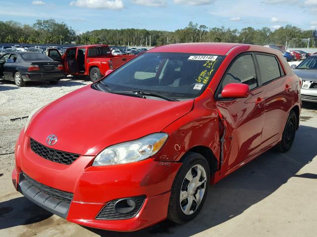 2T1KU40EX9C175231 - 2009 TOYOTA COROLLA MA RED photo 2