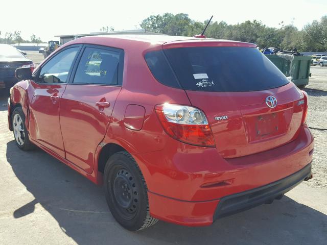 2T1KU40EX9C175231 - 2009 TOYOTA COROLLA MA RED photo 3