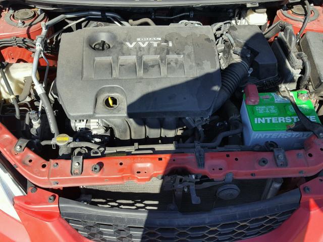 2T1KU40EX9C175231 - 2009 TOYOTA COROLLA MA RED photo 7