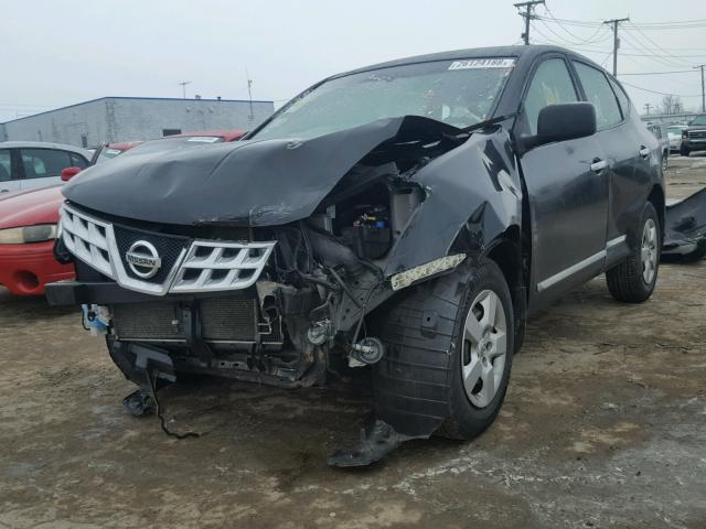 JN8AS5MV1BW310020 - 2011 NISSAN ROGUE S BLACK photo 2