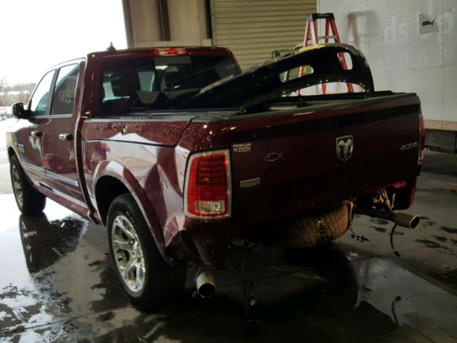 1C6RR7NT4HS573001 - 2017 RAM 1500 LARAM RED photo 3