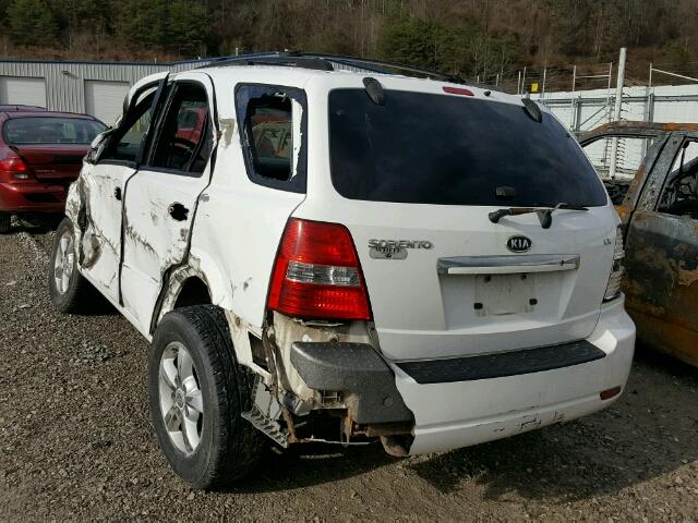 KNDJC736975695922 - 2007 KIA SORENTO EX WHITE photo 3