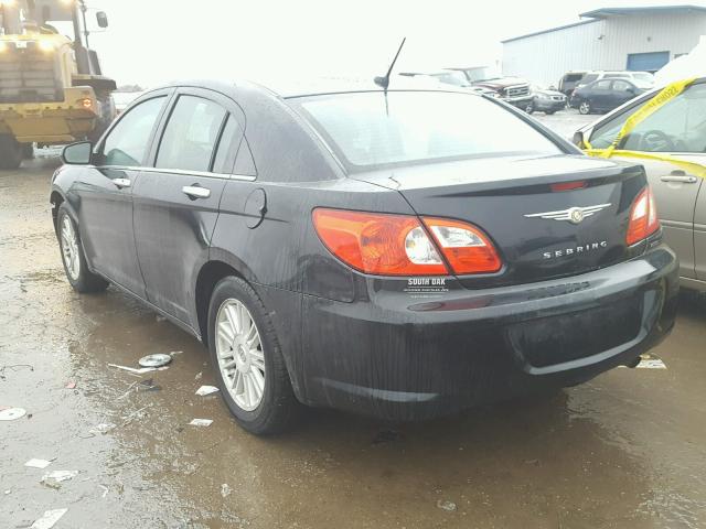 1C3LC66K67N689818 - 2007 CHRYSLER SEBRING LI BLACK photo 3