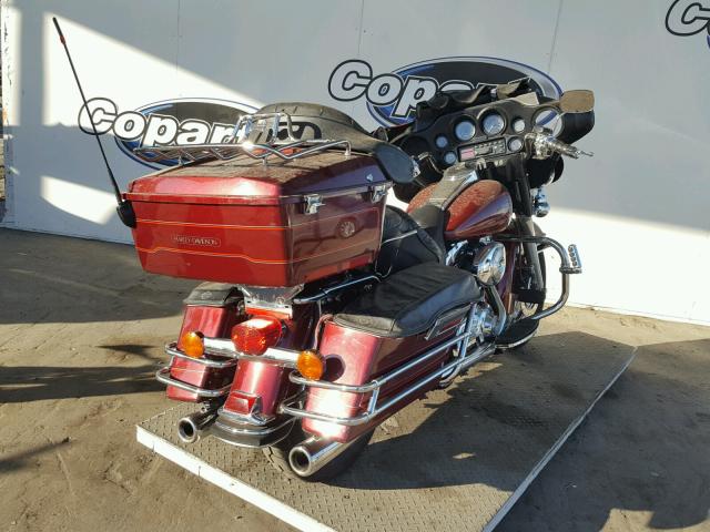 1HD1DJV3X2Y620312 - 2002 HARLEY-DAVIDSON FLHT CLASS BURGUNDY photo 4