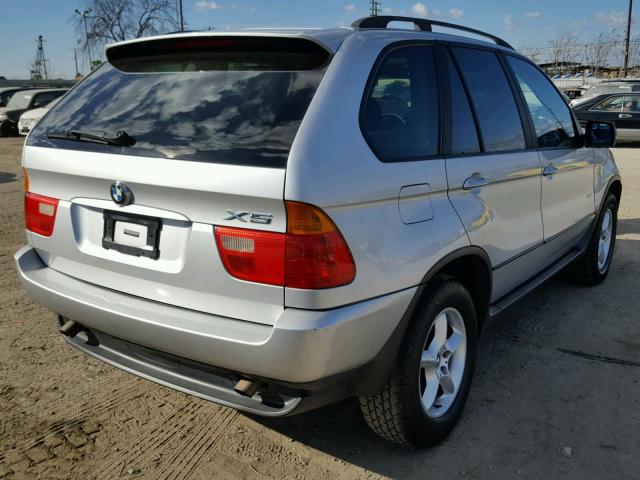 5UXFA53543LV85114 - 2003 BMW X5 3.0I SILVER photo 4