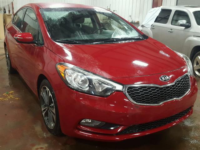 KNAFX4A81E5084645 - 2014 KIA FORTE EX RED photo 1