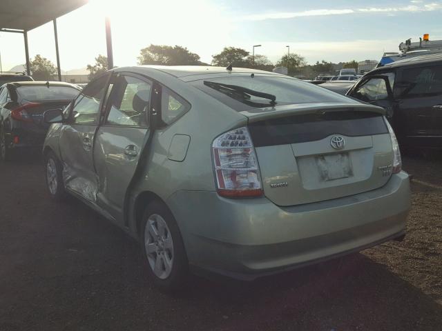 JTDKB20U773261264 - 2007 TOYOTA PRIUS GREEN photo 3