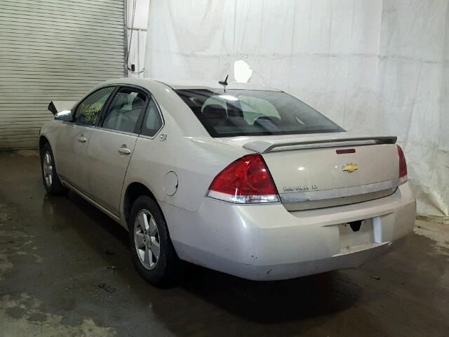 2G1WT58N589206830 - 2008 CHEVROLET IMPALA LT GOLD photo 3