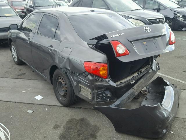 JTDBL40E19J028318 - 2009 TOYOTA COROLLA BA GRAY photo 3