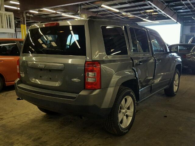 1J4NF1GB9BD202097 - 2011 JEEP PATRIOT SP GRAY photo 4