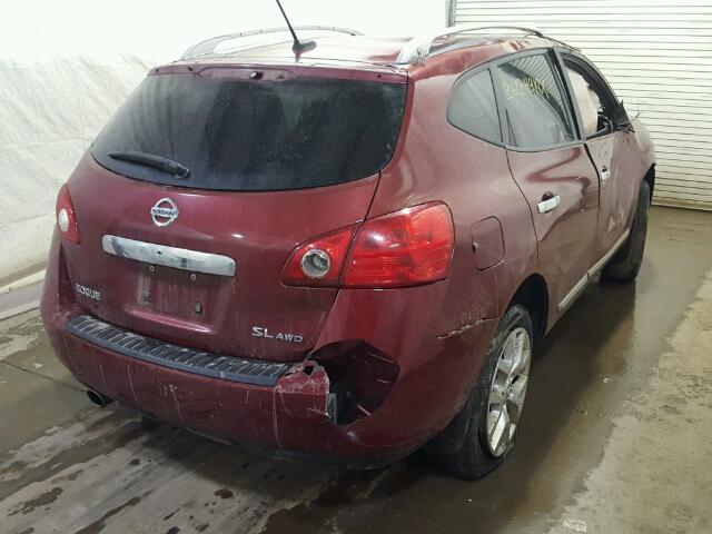 JN8AS5MV0CW392811 - 2012 NISSAN ROGUE S MAROON photo 4