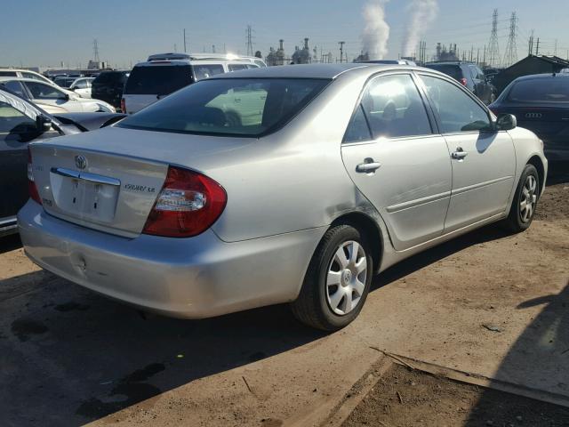 4T1BE32K43U727287 - 2003 TOYOTA CAMRY LE SILVER photo 4