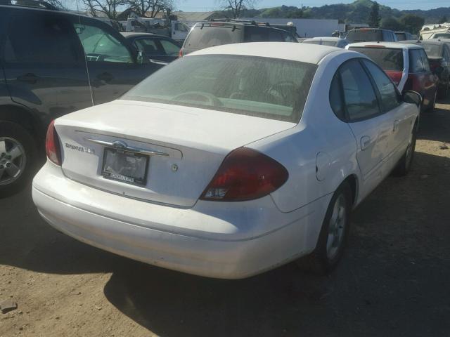 1FAFP55S0YG232507 - 2000 FORD TAURUS SES WHITE photo 4