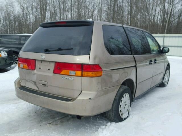 5FNRL18594B040976 - 2004 HONDA ODYSSEY LX TAN photo 4