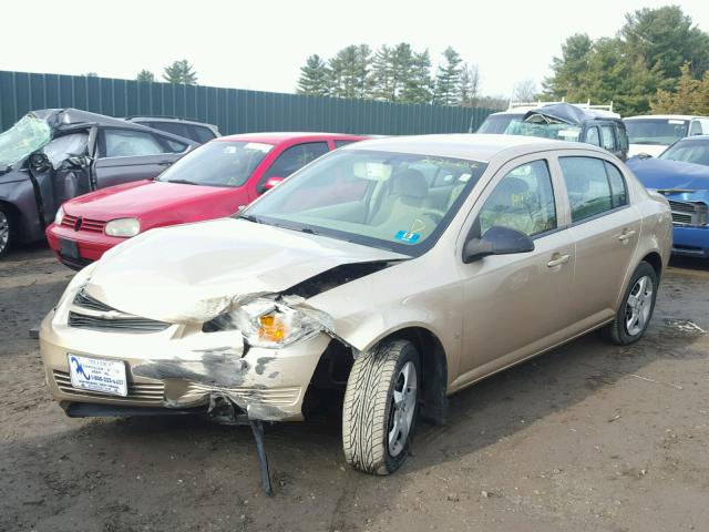 1G1AK55F467744007 - 2006 CHEVROLET COBALT LS GOLD photo 2