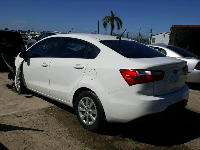 KNADM4A32D6292787 - 2013 KIA RIO LX WHITE photo 3