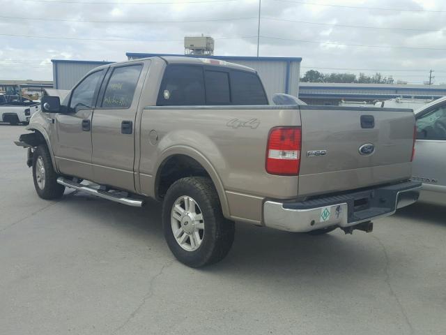 1FTPW14514KD11651 - 2004 FORD F150 SUPER TAN photo 3