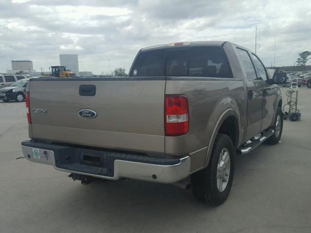 1FTPW14514KD11651 - 2004 FORD F150 SUPER TAN photo 4