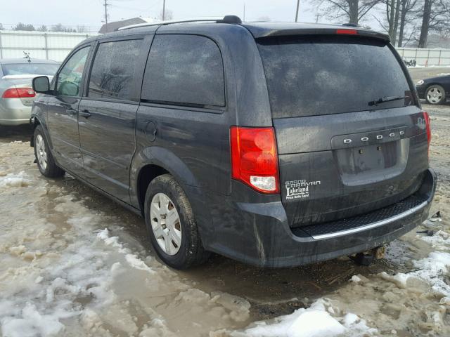 2C4RDGBG1CR149056 - 2012 DODGE GRAND CARA GRAY photo 3