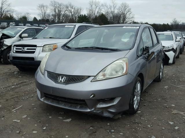 JHMGE88419S035555 - 2009 HONDA FIT SPORT GRAY photo 2