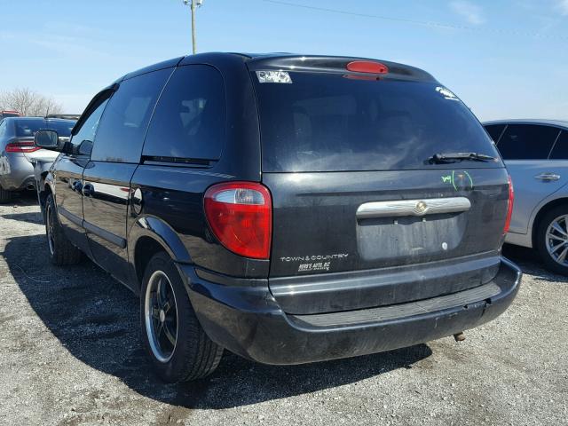 1A4GP45R26B753559 - 2006 CHRYSLER TOWN & COU BLACK photo 3