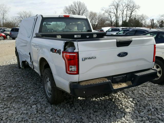 1FTEX1E82HFC38222 - 2017 FORD F150 SUPER WHITE photo 3