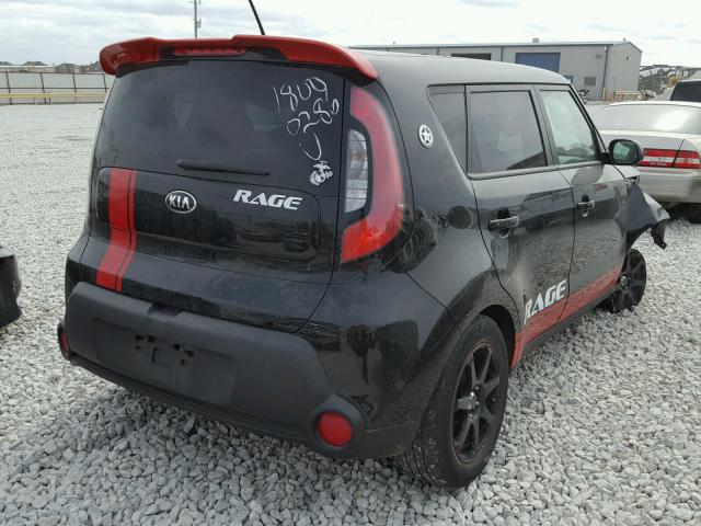 KNDJN2A22F7801644 - 2015 KIA SOUL BLACK photo 4