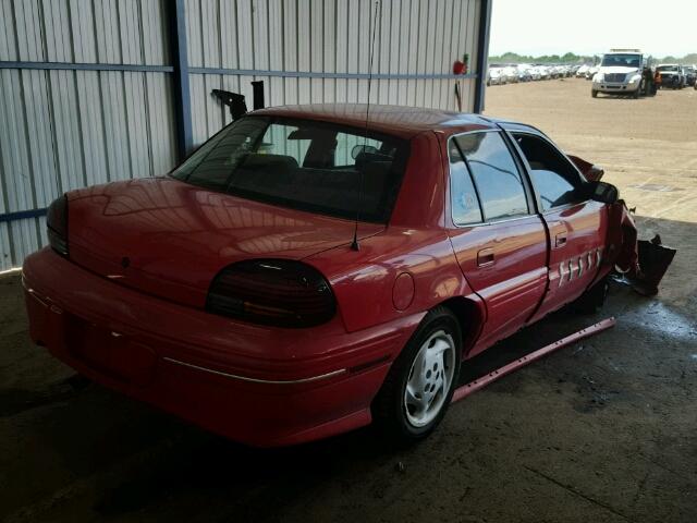 1G2NE52M4TC773954 - 1996 PONTIAC GRAND AM S RED photo 4