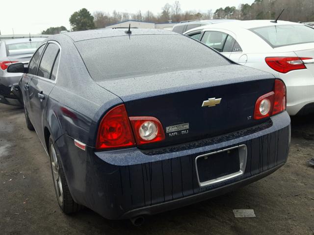 1G1ZH57B594257903 - 2009 CHEVROLET MALIBU 1LT BLUE photo 3