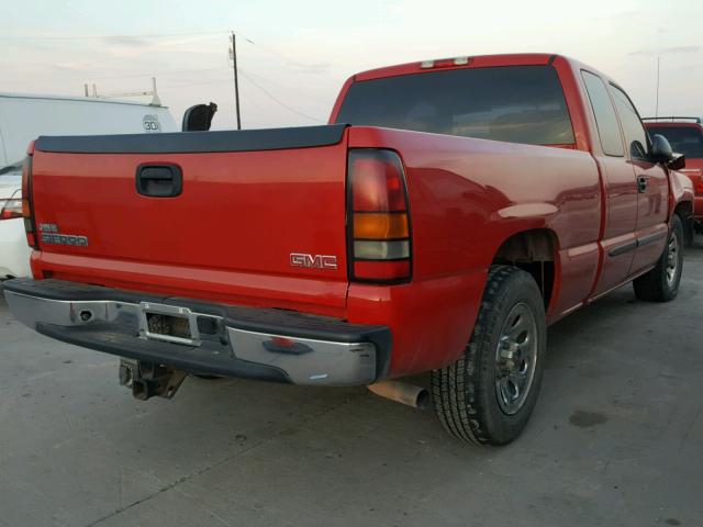 1GTEC19V86Z229774 - 2006 GMC NEW SIERRA RED photo 4