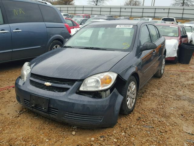 1G1AR55H697184220 - 2009 CHEVROLET COBALT BLUE photo 2