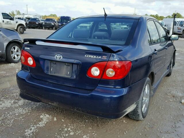 2T1BR32E85C407974 - 2005 TOYOTA COROLLA CE BLUE photo 4