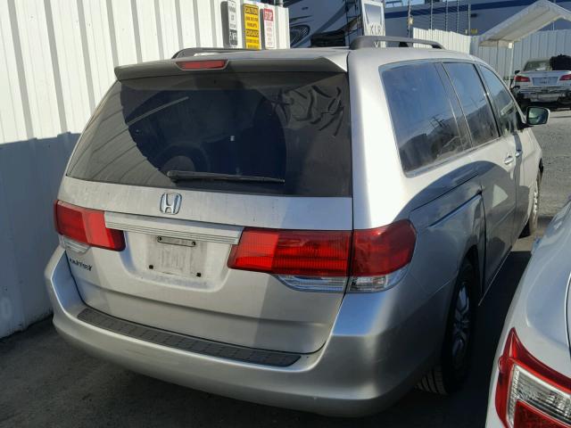 5FNRL38468B019608 - 2008 HONDA ODYSSEY EX SILVER photo 4