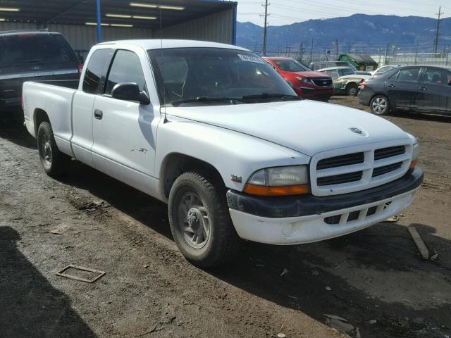 1B7GL22X8YS528221 - 2000 DODGE DAKOTA WHITE photo 1