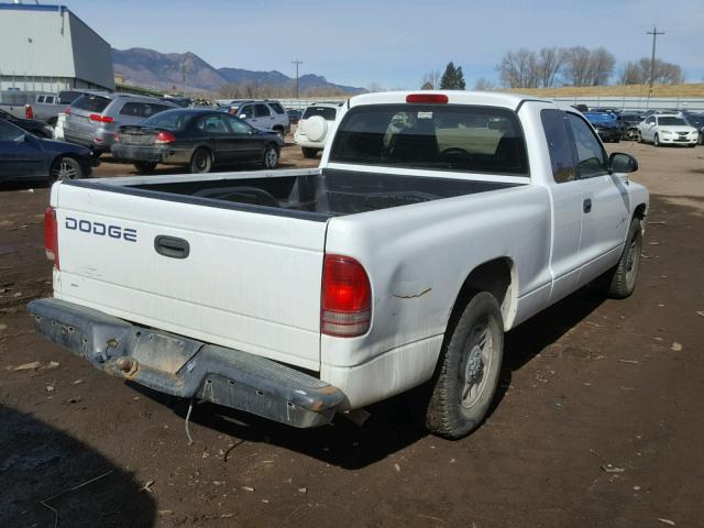 1B7GL22X8YS528221 - 2000 DODGE DAKOTA WHITE photo 4