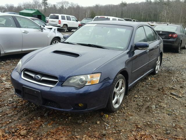 4S3BL676354219337 - 2005 SUBARU LEGACY GT BLUE photo 9