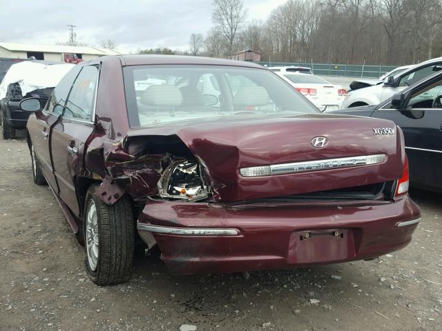 KMHFU45E23A243748 - 2003 HYUNDAI XG 350 BURGUNDY photo 3