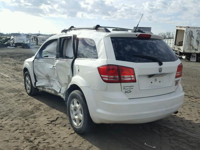 3D4PG4FB6AT120418 - 2010 DODGE JOURNEY SE WHITE photo 3