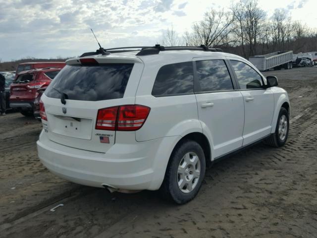 3D4PG4FB6AT120418 - 2010 DODGE JOURNEY SE WHITE photo 4