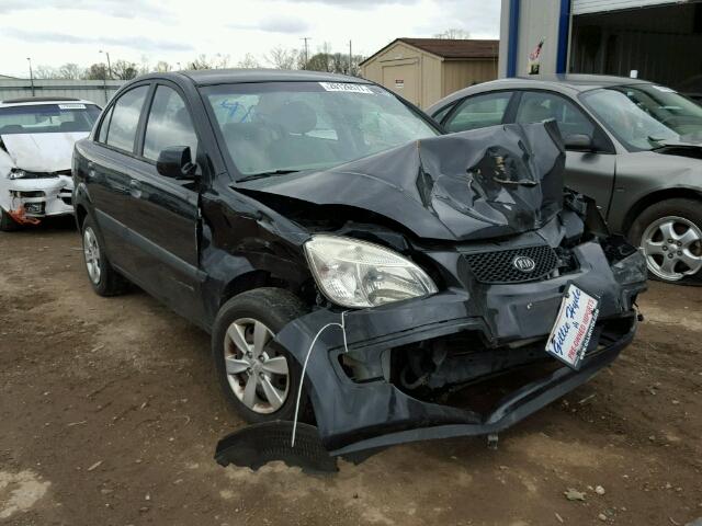 KNADE123186316058 - 2008 KIA RIO BASE BLACK photo 1