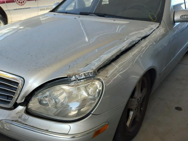 WDBNG70J84A399516 - 2004 MERCEDES-BENZ S 430 SILVER photo 9