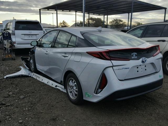 JTDKARFPXH3003965 - 2017 TOYOTA PRIUS PRIM ვერცხლისფერი ფოტო 3