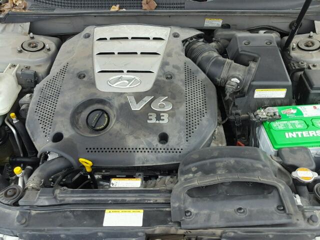 5NPEU46F76H097898 - 2006 HYUNDAI SONATA GLS SILVER photo 7